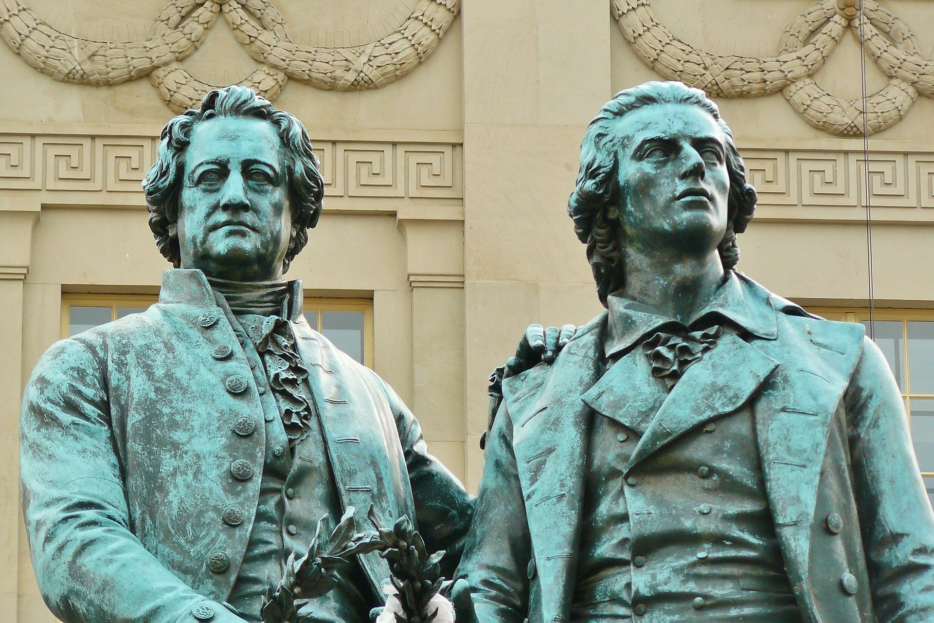 Goethe und Schiller in Weimar